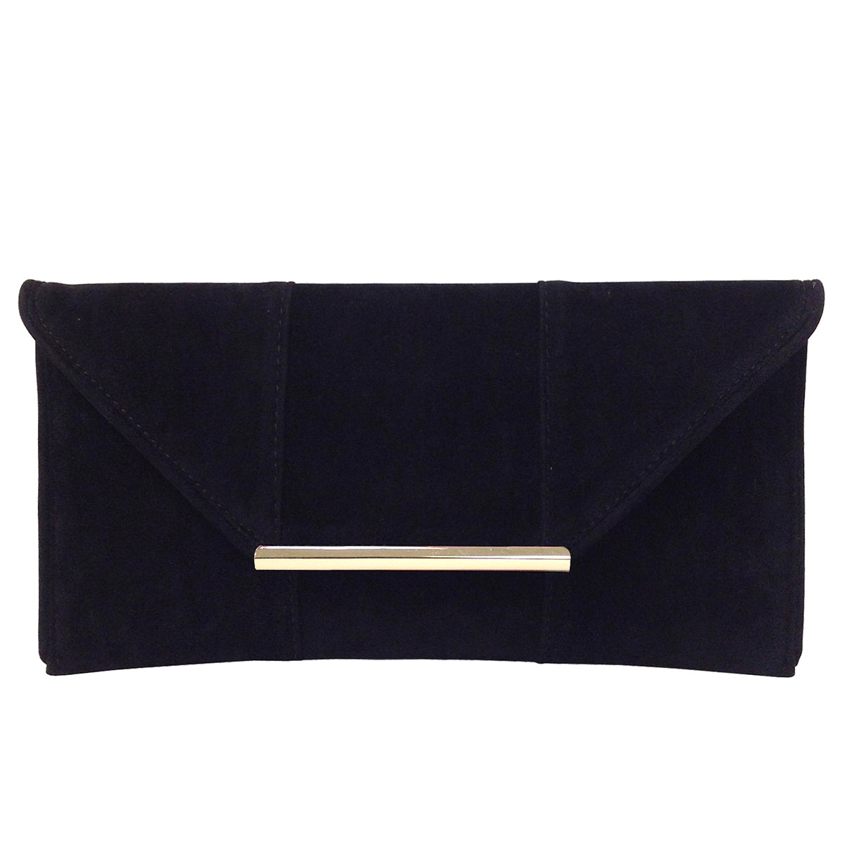 Faux Microsuede Envelope Clutch