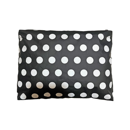 100% Coated Tyvek Material Polka Dot Beach Pouch, Waterproof Pouch for Beach, Make-up, Wet Dry Bag, Clutch