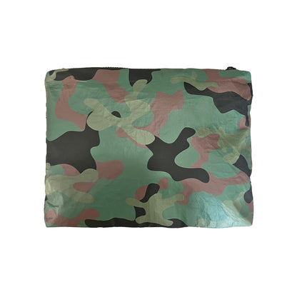 100% Coated Tyvek Material Camouflage Design Beach Pouch, Waterproof Pouch for Beach, Makeup Pouch, Wet Dry Bag,Clutch