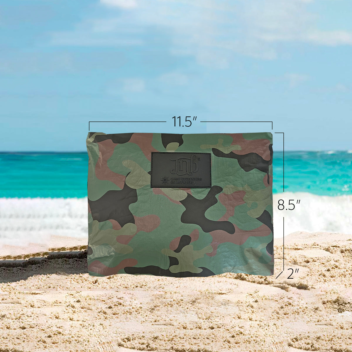 100% Coated Tyvek Material Camouflage Design Beach Pouch, Waterproof Pouch for Beach, Makeup Pouch, Wet Dry Bag,Clutch