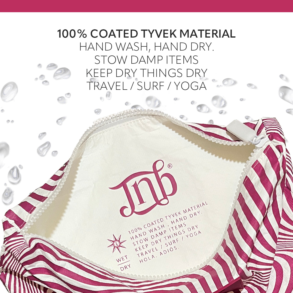 100% Coated Tyvek Material Geometric Design Beach Pouch, Waterproof Pouch for Beach, Makeup Pouch, Wet Dry Bag,Clutch