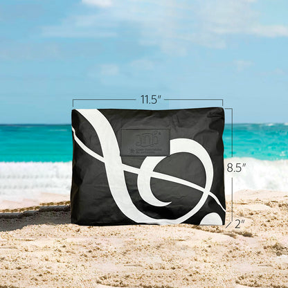 100% Coated Tyvek Material G Clef Design Beach Pouch, Waterproof Pouch for Beach, Makeup Pouch, Wet Dry Bag,Clutch