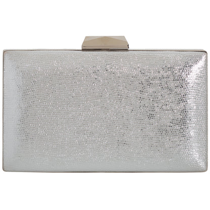 Women's Merallic Material Hard Case Evening Party Clutch