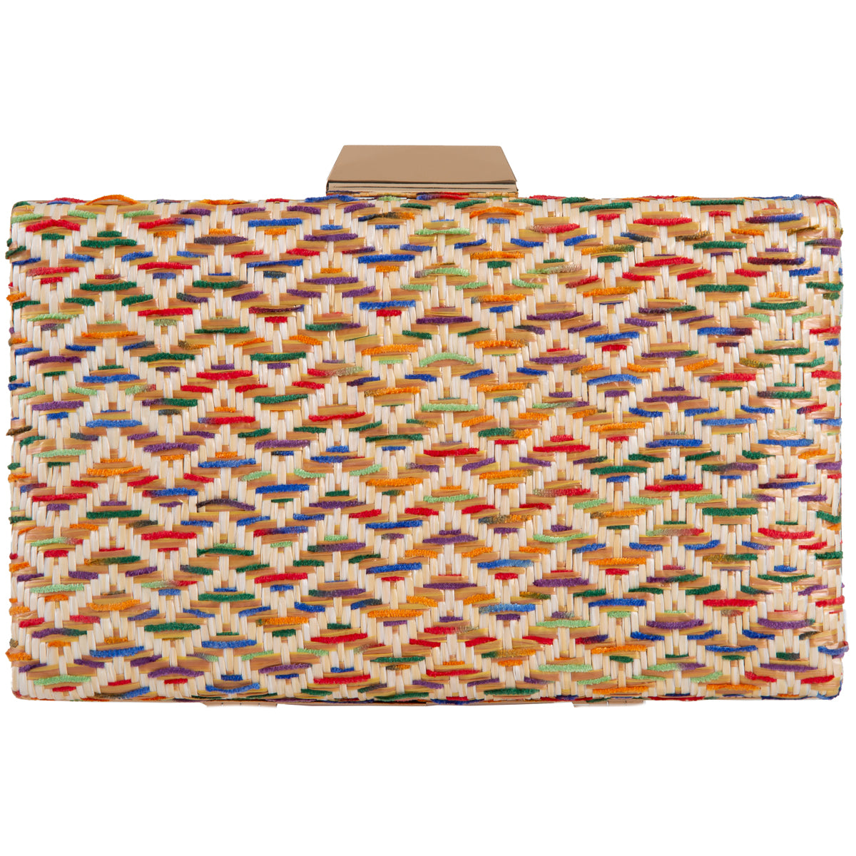 Natural Straw Box Clutch