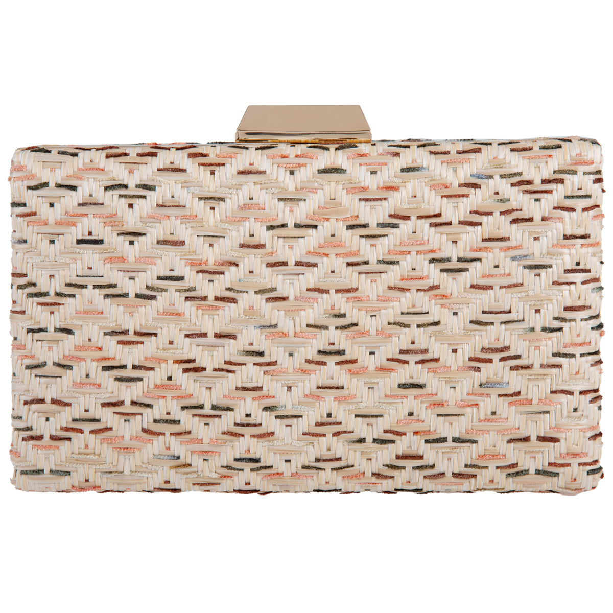 Natural Straw Box Clutch