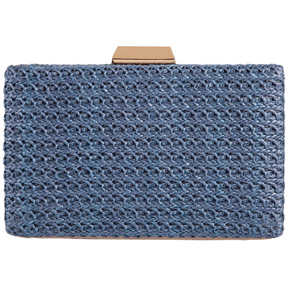 Natural Straw Box Clutch