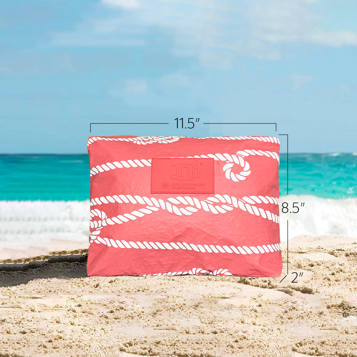 100% Coated Tyvek Material Rope Design Beach Pouch, Waterproof Pouch for Beach, Makeup Pouch, Wet Dry Bag,Clutch