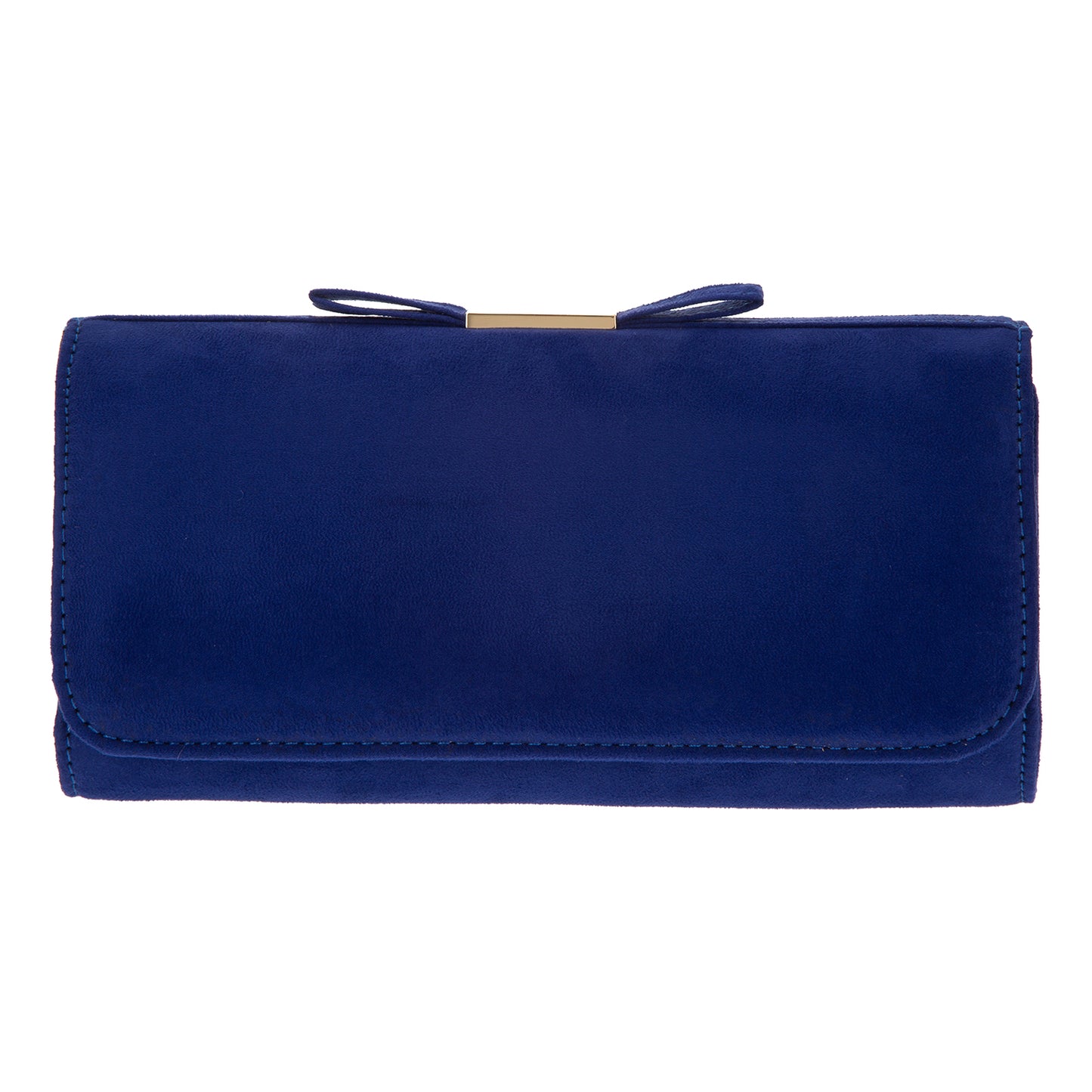 Micro Suede Bow Clutch