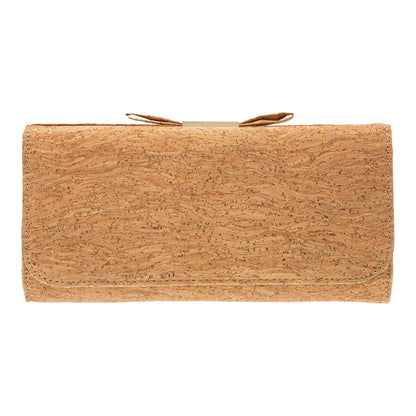 Women's Cork Clutch With Bow