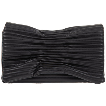 Faux Leather Quilted Envelope Clutch