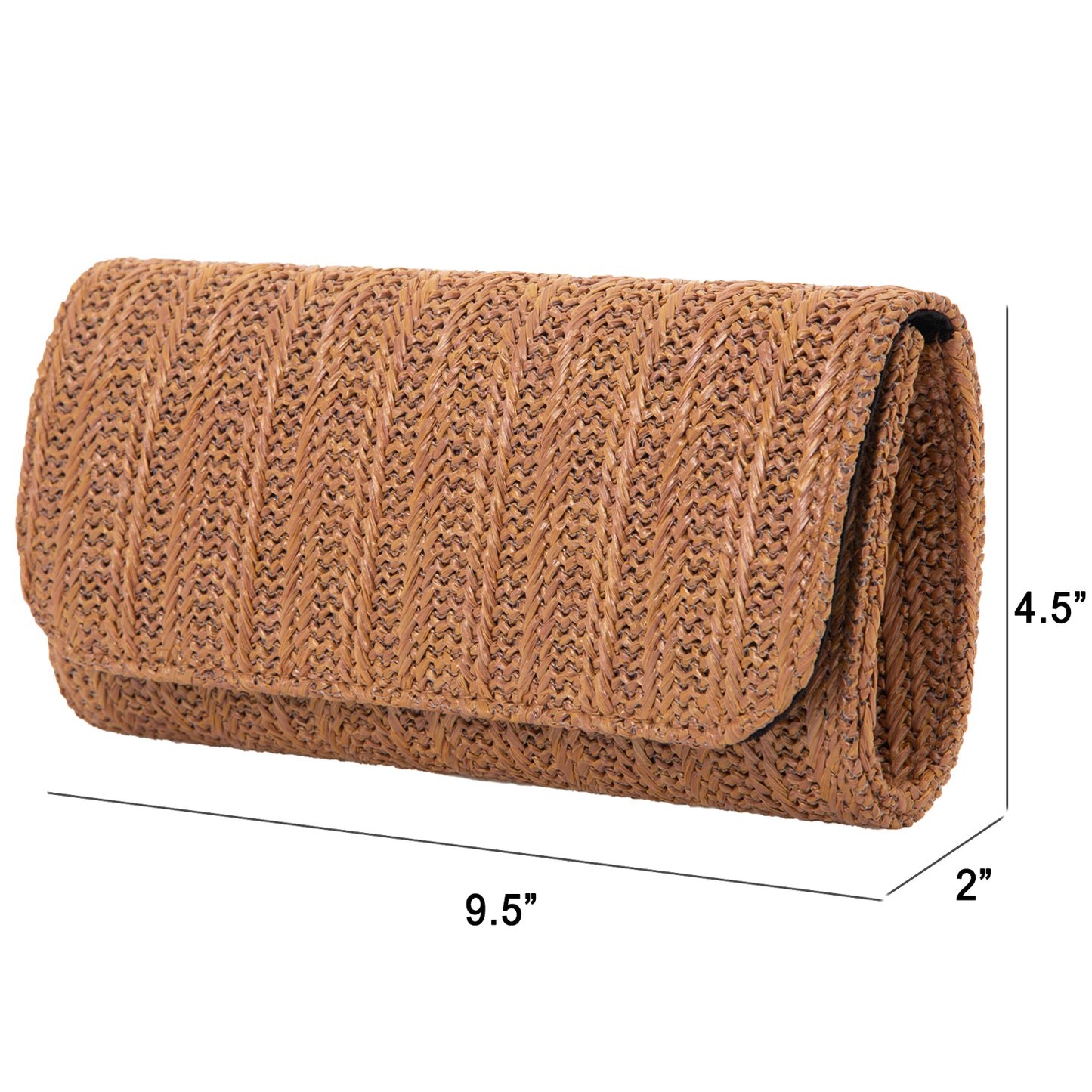 Natural Straw Clutch