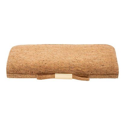 Women's Cork Clutch With Bow