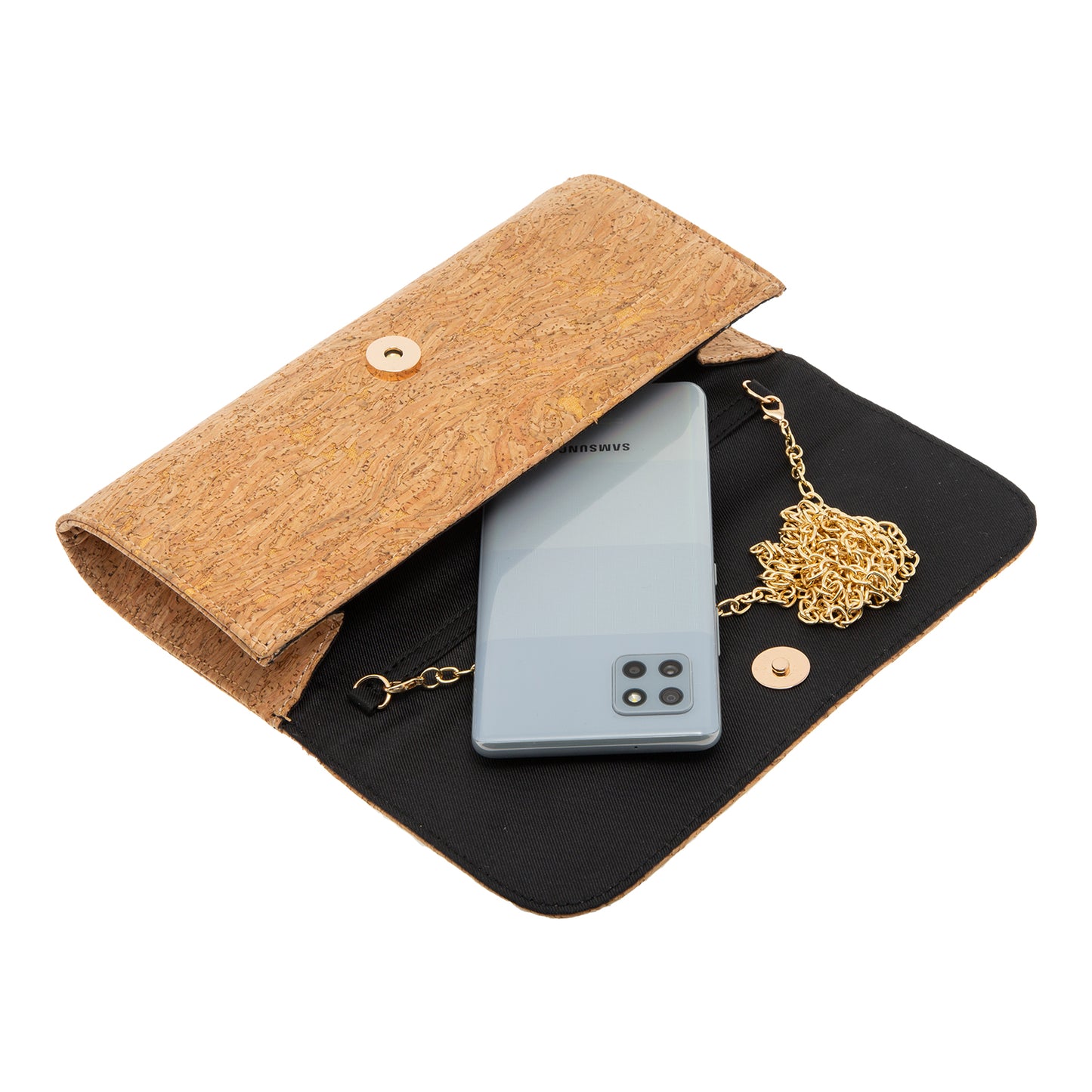 Women's Cork Clutch With Bow