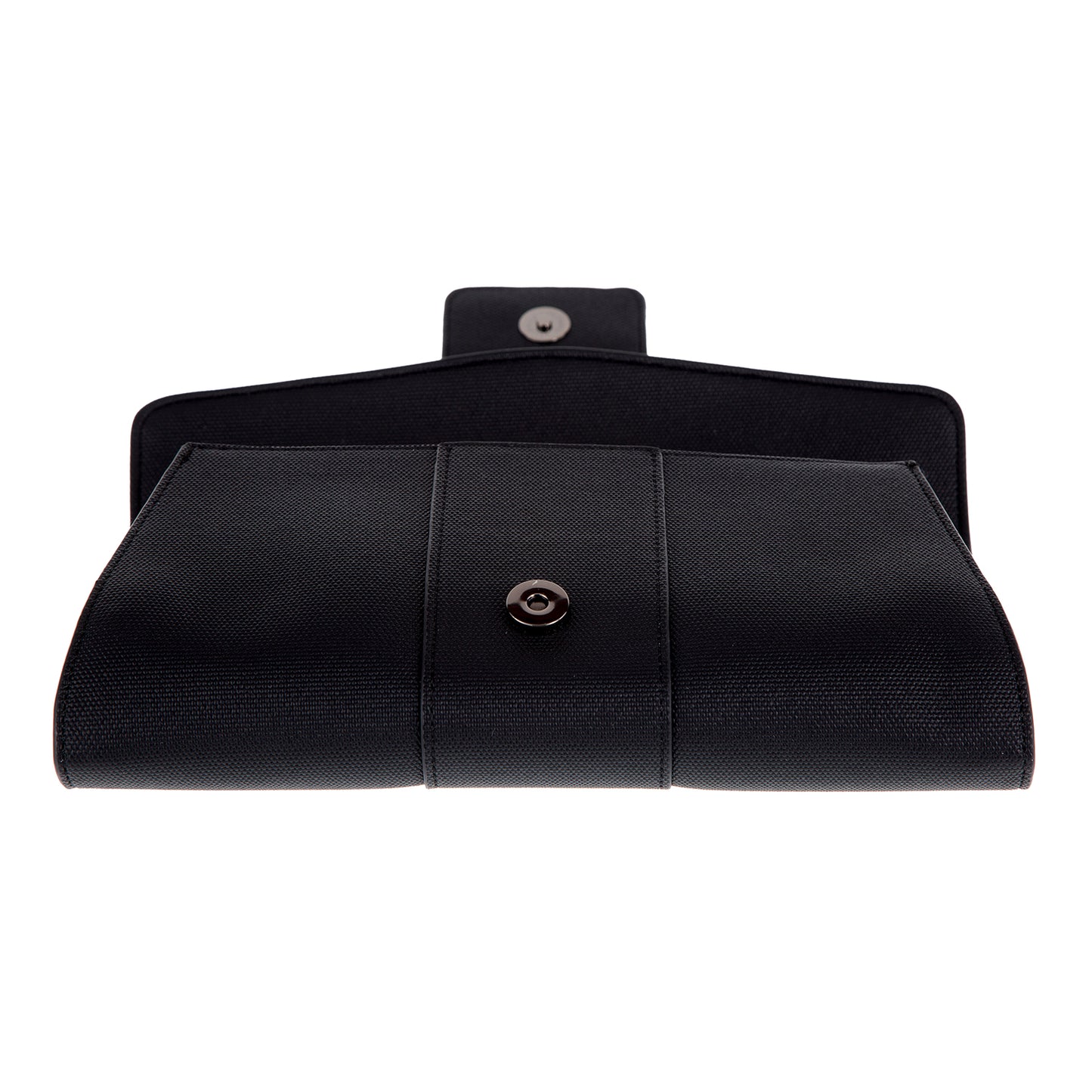 Synthetic Leather Belted Envelope Clutch