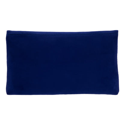 Faux Micro Suede Foldover Clutch