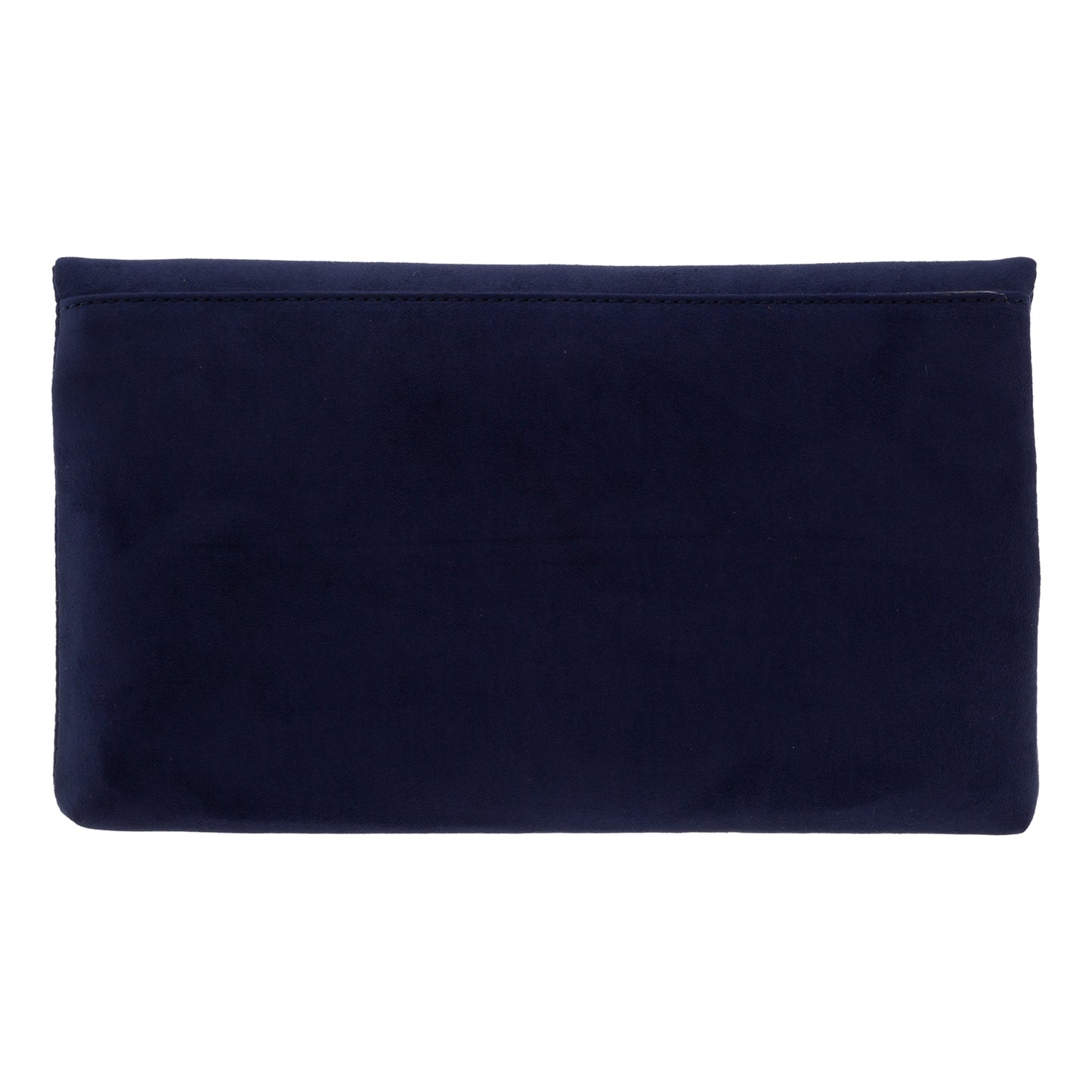 Faux Micro Suede Foldover Clutch