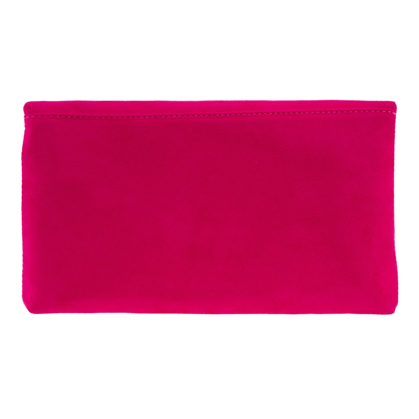 Faux Micro Suede Foldover Clutch