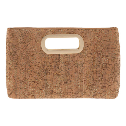 Cork Top Handle Clutch,