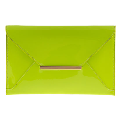 Faux Patent Leather Envelope Candy Clutch Bag