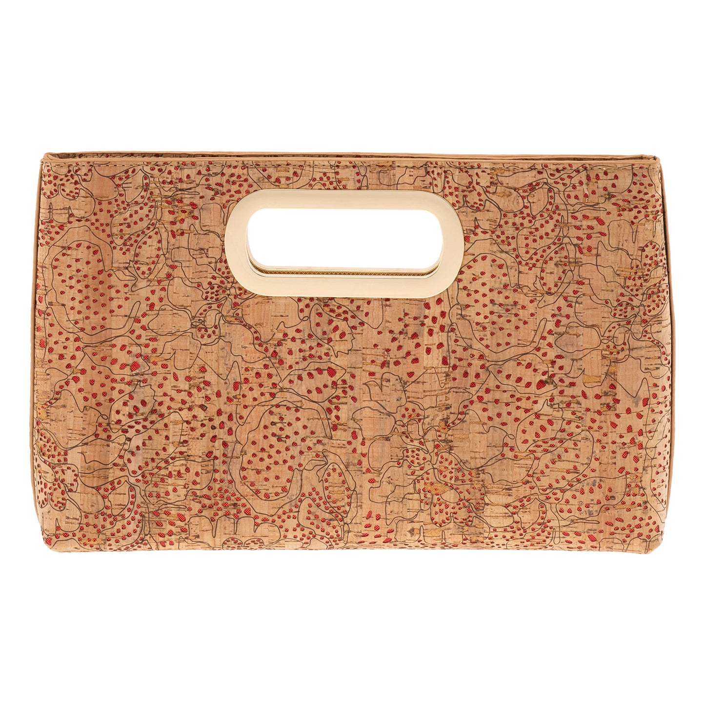 Cork Top Handle Clutch,