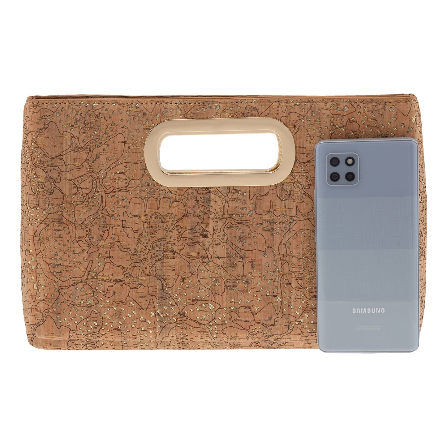 Cork Top Handle Clutch,