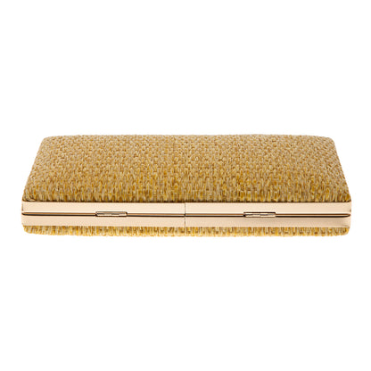 New Raffia Straw Box Clutch