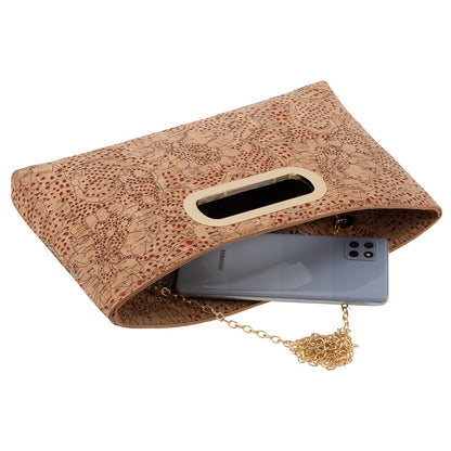 Cork Top Handle Clutch,