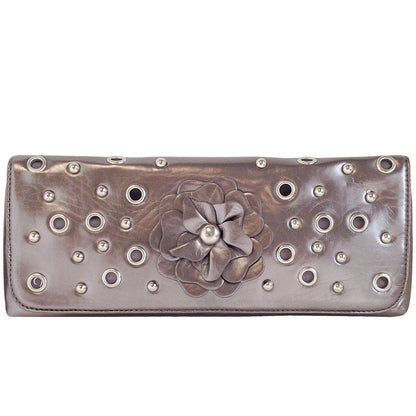 Faux Leather Crossbody Bag for Women Rivets Shoulder Purse Clutch