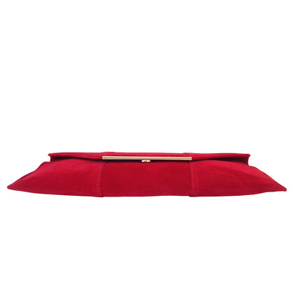 Women's Faux Microsuede Envelope Clutch