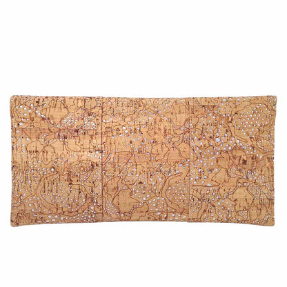 JNB Unique Pattern Laser Cut Cork Envelope Clutch