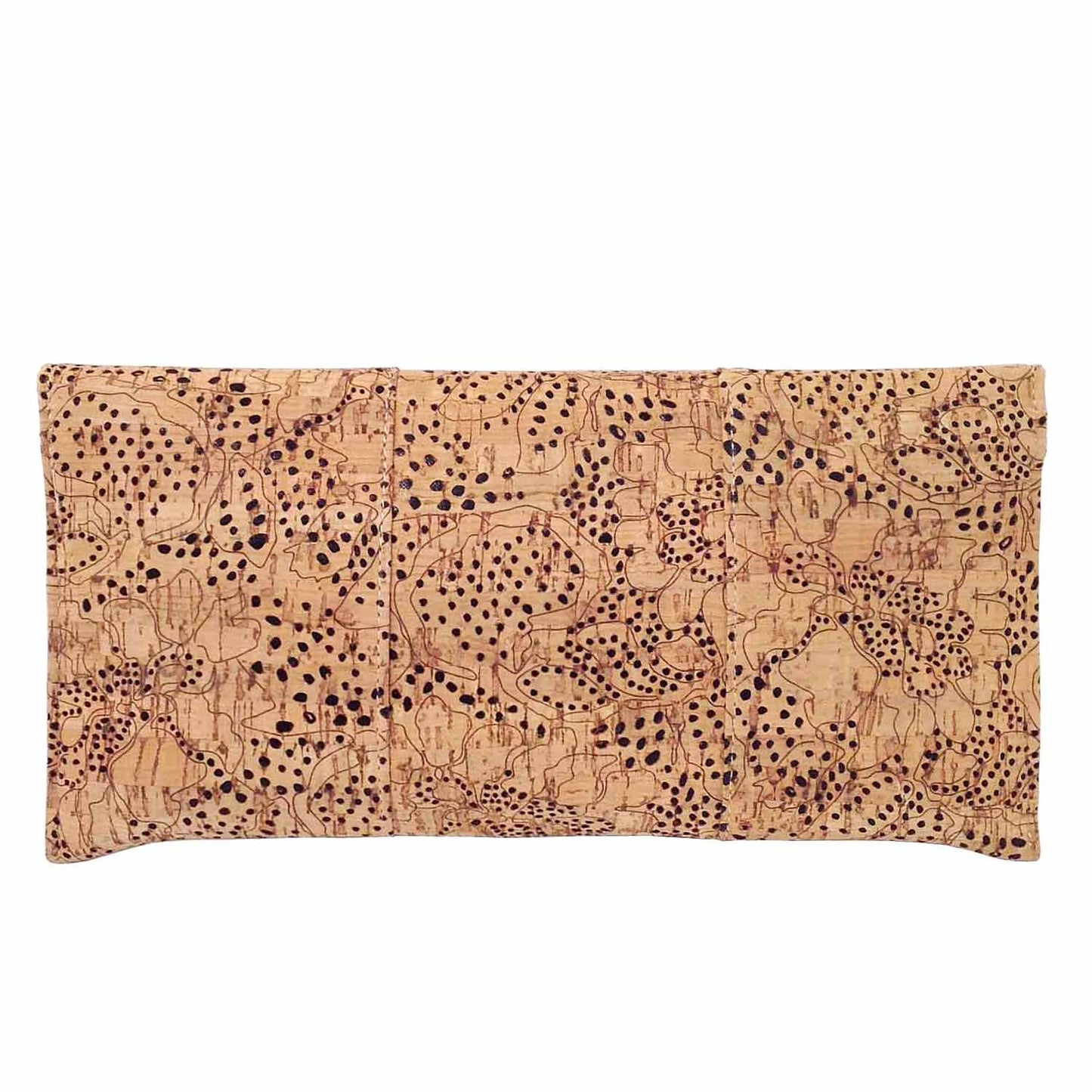 JNB Unique Pattern Laser Cut Cork Envelope Clutch