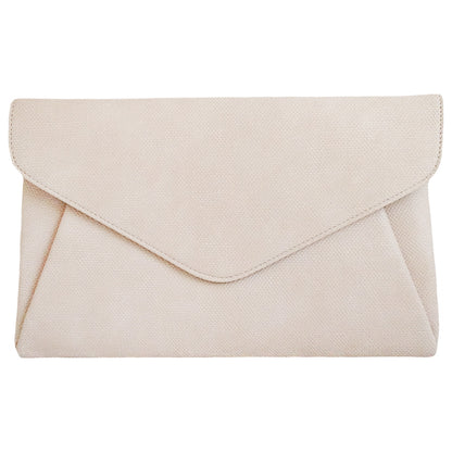 Synthetic Leather Double Pocket Envelop Clutch