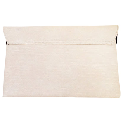 Synthetic Leather Double Pocket Envelop Clutch