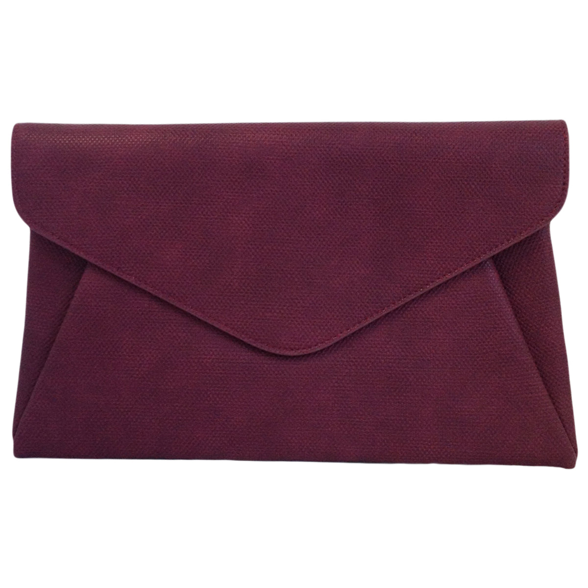 Synthetic Leather Double Pocket Envelop Clutch