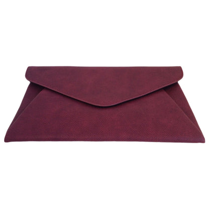 Synthetic Leather Double Pocket Envelop Clutch