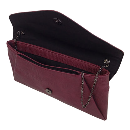 Synthetic Leather Double Pocket Envelop Clutch