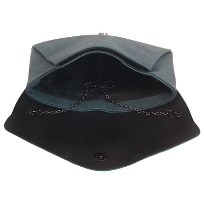 Synthetic Leather Double Pocket Envelop Clutch