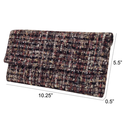 Weaved Fabric Flat Clutch