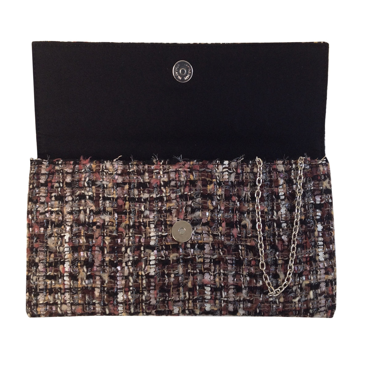 Weaved Fabric Flat Clutch