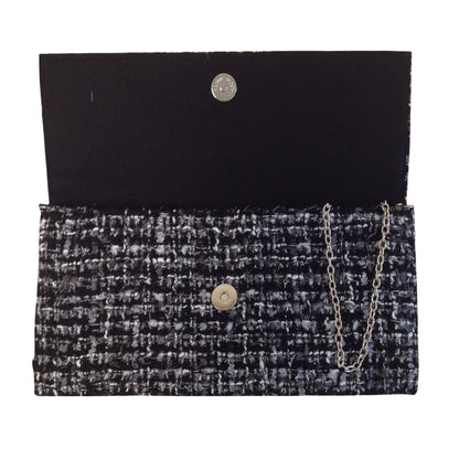 Weaved Fabric Flat Clutch