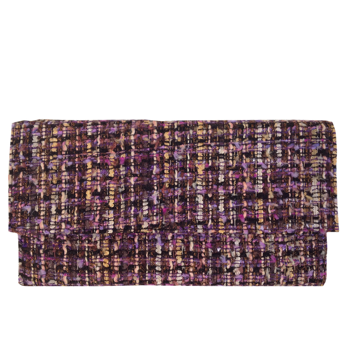 Weaved Fabric Flat Clutch