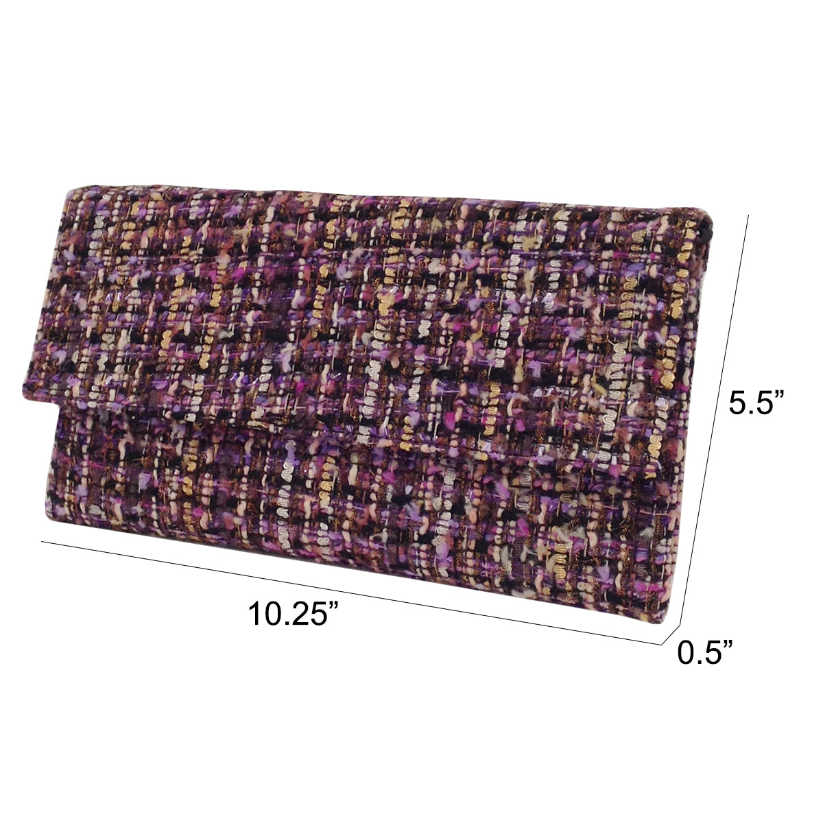 Weaved Fabric Flat Clutch