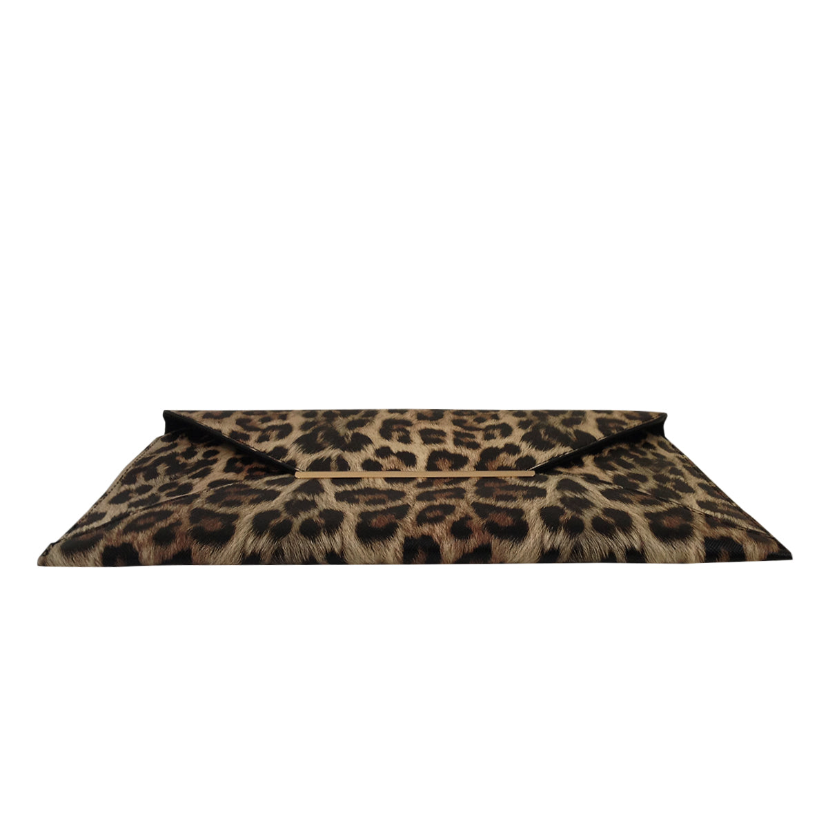 Synthetic Leather Flat Envelope Leopard Print Clutch