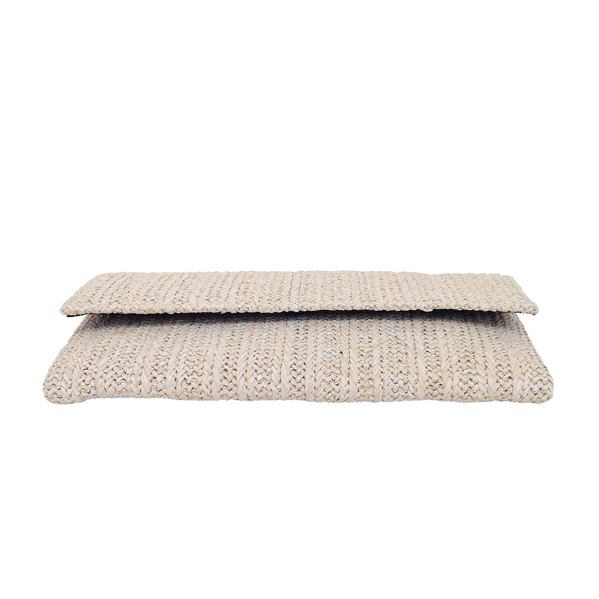 Natural Straw Flat Clutch