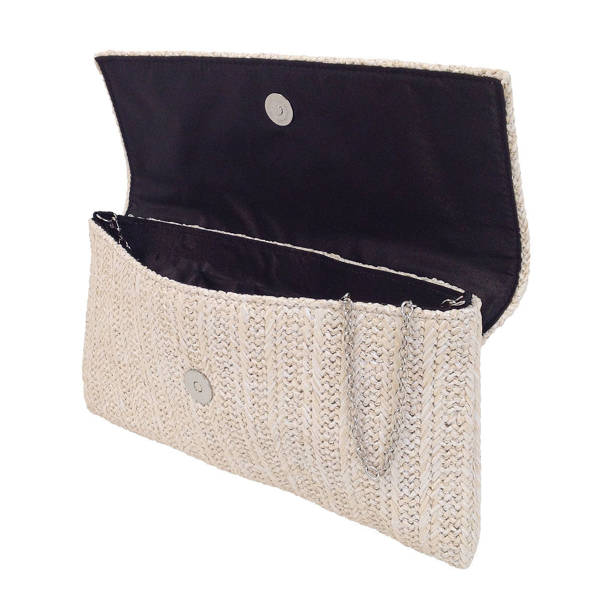 Natural Straw Flat Clutch