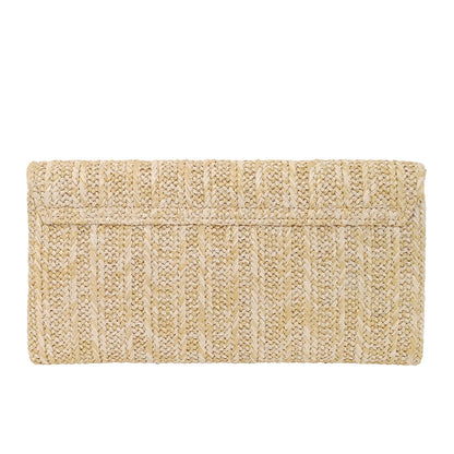 Natural Straw Flat Clutch