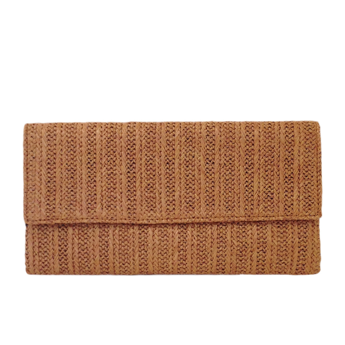 Natural Straw Flat Clutch