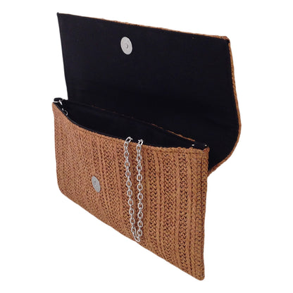 Natural Straw Flat Clutch