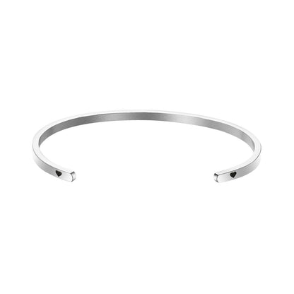 JNB/3002/Inspirational Engraved Stainless Steel Cuff Bracelet Personalized Gift