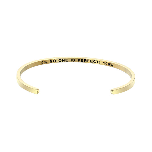 JNB/3003/ Inspirational Engraved Stainless Steel Cuff Bracelet Personalized Gift